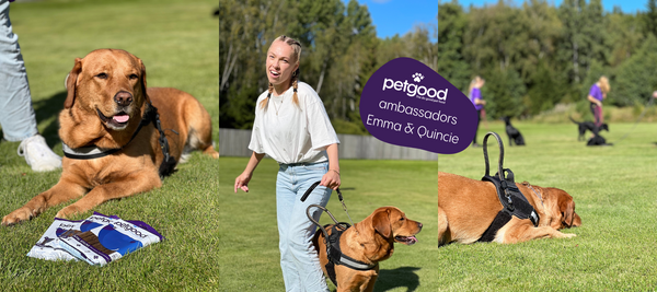 Meet our ambassadors, Emma and the labrador Quincie!