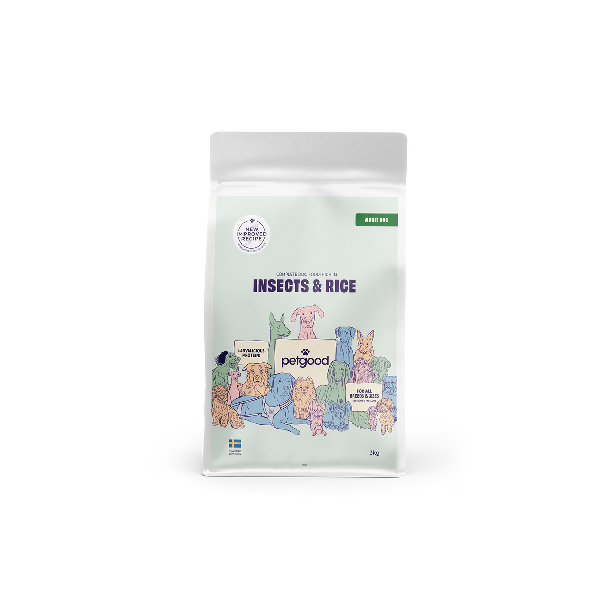 Insects & Rice Adult Dog Food (3 kg)