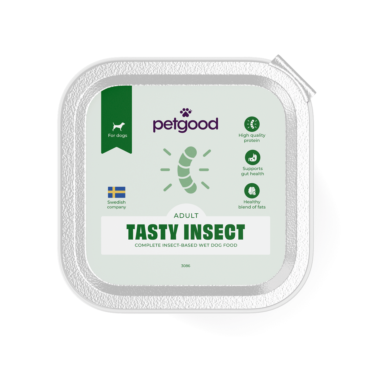 Insekts-paté våtfoder - hund, 300g