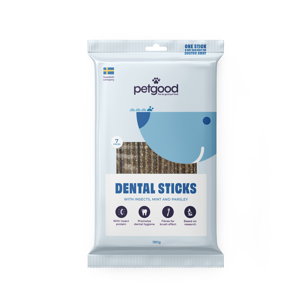 7pc Medium dental sticks with insect protein