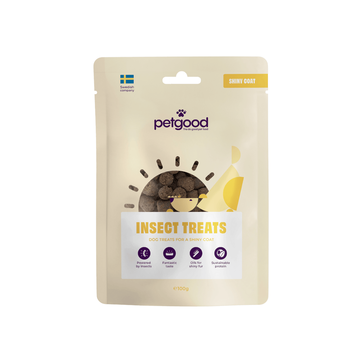 Insect-based skin & fur treats for dogs - 100g
